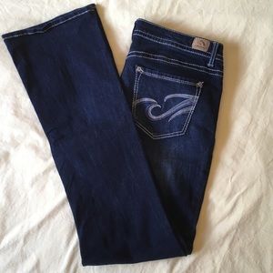 Jordache jeans 10 slim bootcut dark blue